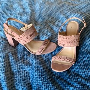 NWOT Lauren Conrad LC Dusty Rose Sandal / Heels